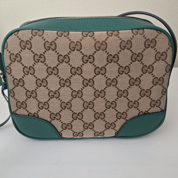 Gucci GG Canvas Bree Messenger Green - Picture 2 of 13
